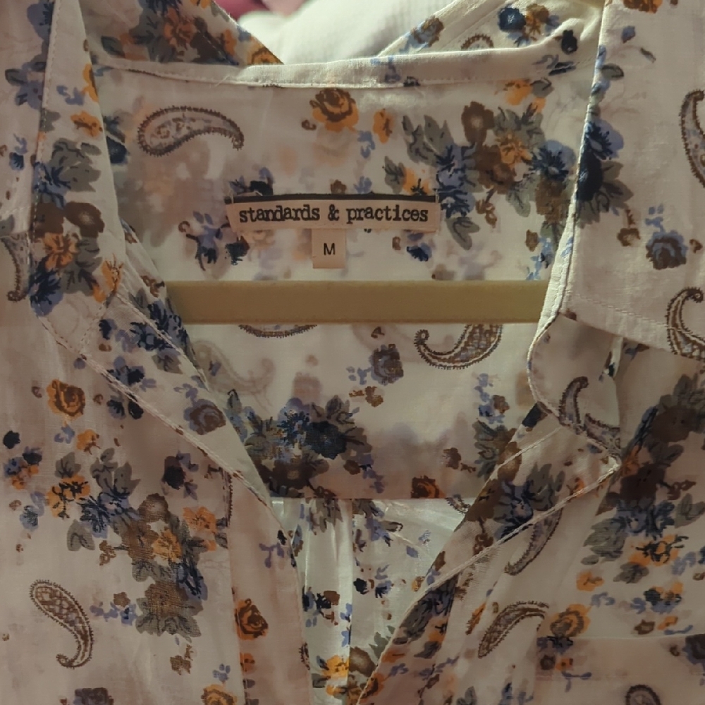 White and Blue Casual Button Down Shirts